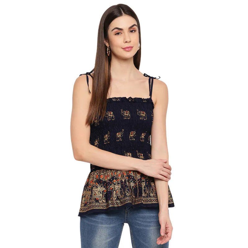 Aawari Rayon Strap Crop Top For Girls and Women AM0074-005-AM074-005 Notch Collar Peter Pan Collar Cowl Neck Aawari Rayon Strap Crop Top For Girls and Women AM0074-005-AM074-005 Notch Collar Peter Pan Collar Cowl Neck