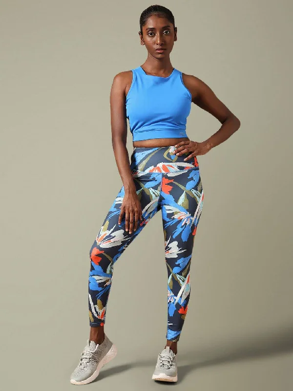 Electric Blue Crossback Crop Top & Euphora 7/8 Leggings Welt Pockets Slit Pockets Flap Pockets Electric Blue Crossback Crop Top & Euphora 7/8 Leggings Welt Pockets Slit Pockets Flap Pockets
