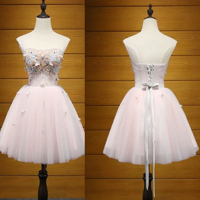 Short Homecoming Dress, Tulle Homecoming Dress, Sweet Heart Homecoming Dress, Applique Junior School Dress, Lovely Graduation Dress, Knee-Length Homecoming Dress, LB0612 Tunics Long Elegant Short Homecoming Dress, Tulle Homecoming Dress, Sweet Heart Homecoming Dress, Applique Junior School Dress, Lovely Graduation Dress, Knee-Length Homecoming Dress, LB0612 Tunics Long Elegant
