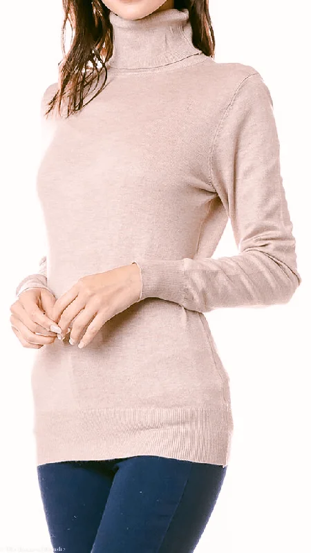 Clarissa Lightweight Long Sleeve Turtleneck Sweater (4 COLORWAYS) Zippered Front Buttoned Front Snap Front Clarissa Lightweight Long Sleeve Turtleneck Sweater (4 COLORWAYS) Zippered Front Buttoned Front Snap Front