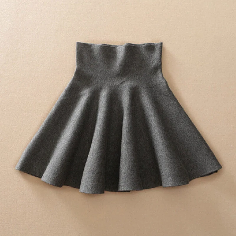 Spring Autumn High Waist Knitted Skirts Women Pleated mini Skirt Casual Elastic Flared Skirt Female midi Short Skirt Woman lightweight skirt design Spring Autumn High Waist Knitted Skirts Women Pleated mini Skirt Casual Elastic Flared Skirt Female midi Short Skirt Woman lightweight skirt design