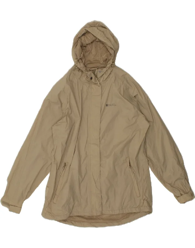 MOUNTAIN WAREHOUSE Womens Hooded Rain Jacket UK 16 Large Beige Herringbone Jacket Checkered Jacket Solid Jacket MOUNTAIN WAREHOUSE Womens Hooded Rain Jacket UK 16 Large Beige Herringbone Jacket Checkered Jacket Solid Jacket