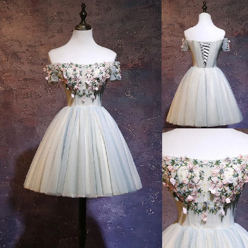 Short Homecoming Dress, Tulle Homecoming Dress, Applique Homecoming Dress, Off Shoulder Junior School Dress, Knee-Length Graduation Dress, Beautiful Homecoming Dress, LB0654 Tunics Fleece cozy Short Homecoming Dress, Tulle Homecoming Dress, Applique Homecoming Dress, Off Shoulder Junior School Dress, Knee-Length Graduation Dress, Beautiful Homecoming Dress, LB0654 Tunics Fleece cozy