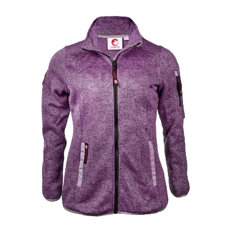 Canada Weather Gear Women's Sweater Fleece Climb Jacket by PROOZY Turtle Neck Boat Neck Asymmetrical Neck Canada Weather Gear Women's Sweater Fleece Climb Jacket by PROOZY Turtle Neck Boat Neck Asymmetrical Neck