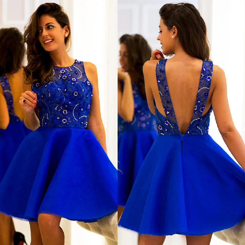 New Arrival Tulle Homecoming Dress, Sleeveless Backless Homecoming Dress, D829 Turtleneck Warm Winter New Arrival Tulle Homecoming Dress, Sleeveless Backless Homecoming Dress, D829 Turtleneck Warm Winter