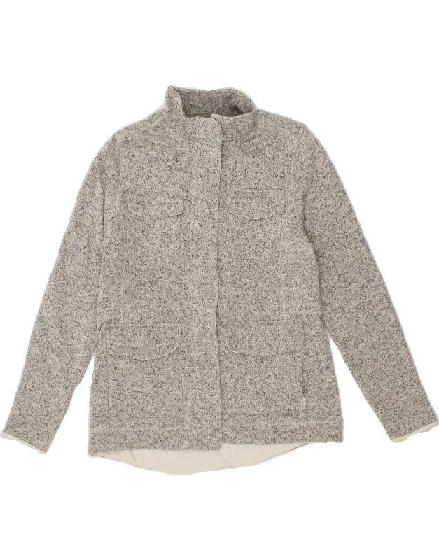EDDIE BAUER Womens Tracksuit Top Jacket UK 16 Large Grey Polyester Ribbed Jacket Pleated Jacket Ruffled Jacket EDDIE BAUER Womens Tracksuit Top Jacket UK 16 Large Grey Polyester Ribbed Jacket Pleated Jacket Ruffled Jacket