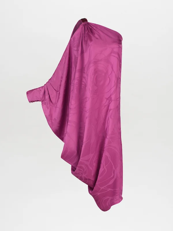 Marcelin Dress Magenta Orchid Jacquard Tunics Spring floral