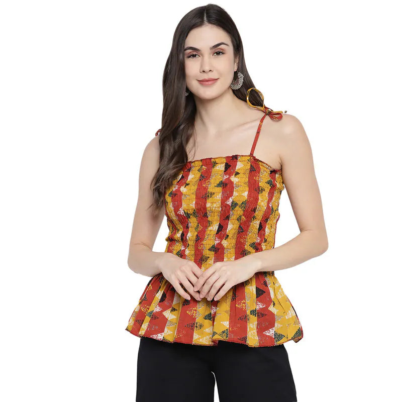 Aawari Rayon Strap Crop Top For Girls and Women AM0074-013-AM074-013 Striped Floral Plaid Aawari Rayon Strap Crop Top For Girls and Women AM0074-013-AM074-013 Striped Floral Plaid