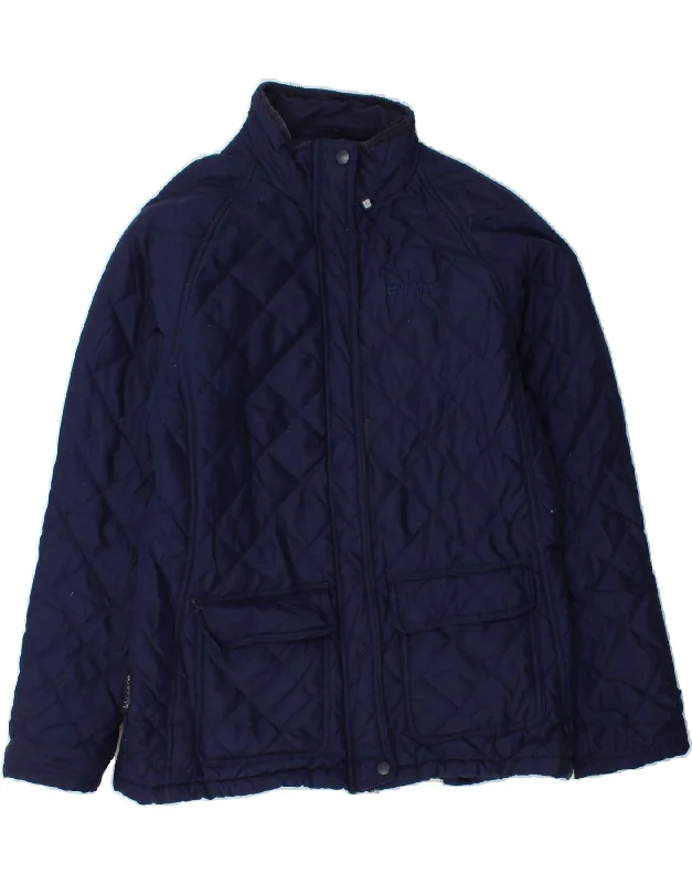 MOUNTAIN WAREHOUSE Womens Quilted Jacket UK 12 medium Navy Blue Polyester Hoodie Zip-Up Jacket Button-Up Jacket MOUNTAIN WAREHOUSE Womens Quilted Jacket UK 12 medium Navy Blue Polyester Hoodie Zip-Up Jacket Button-Up Jacket