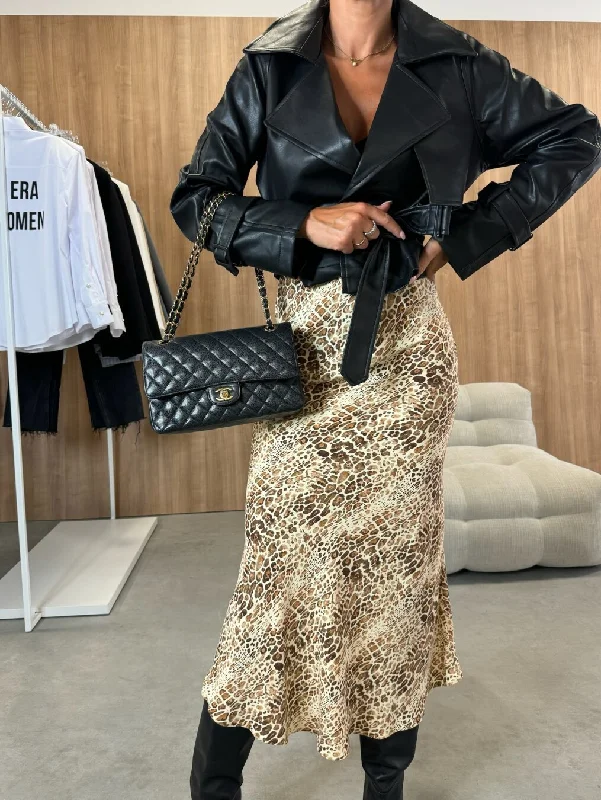 Apricot Leopard Print