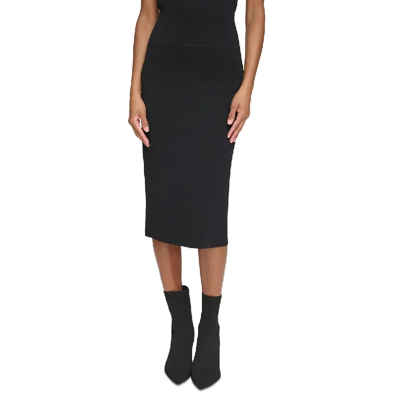 Womens Sweater Skirt Below Knee Pencil Skirt Zippered Front Buttoned Front Snap Front Womens Sweater Skirt Below Knee Pencil Skirt Zippered Front Buttoned Front Snap Front
