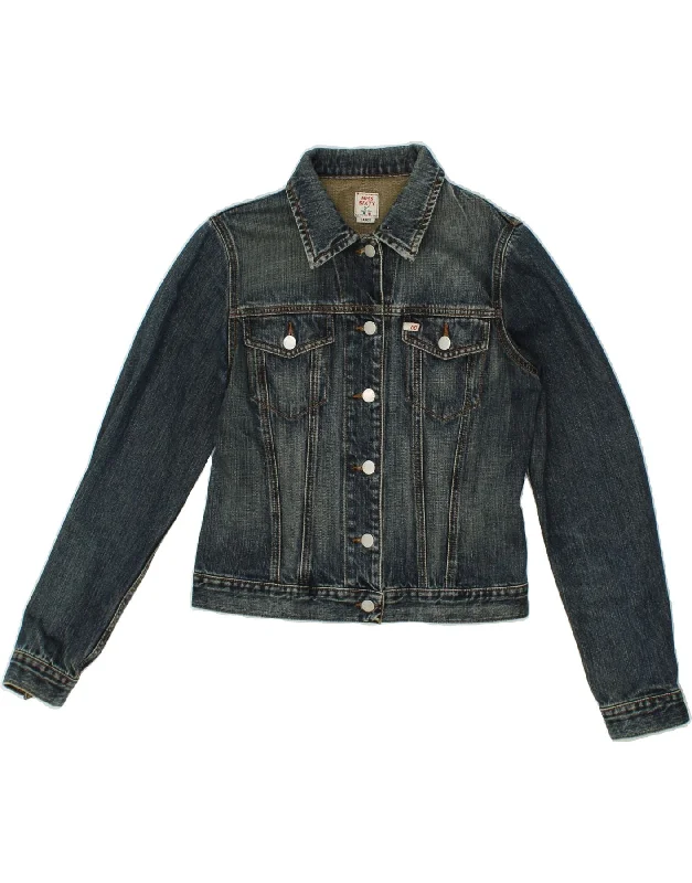 MISS SIXTY Womens Crop Denim Jacket UK 14 Large Blue Cotton Faux Fur Fabric Real Fur Fabric Shearling Fabric MISS SIXTY Womens Crop Denim Jacket UK 14 Large Blue Cotton Faux Fur Fabric Real Fur Fabric Shearling Fabric