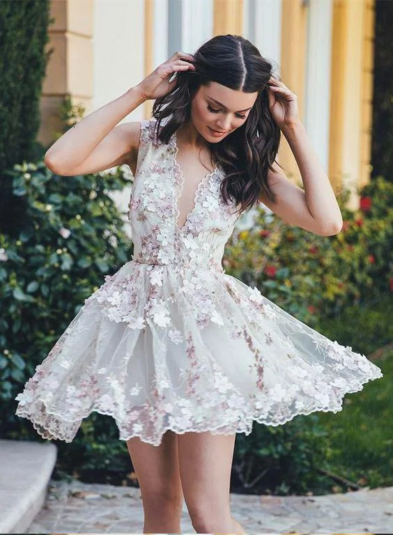 Applique Short Homecoming Dresses,Unique Homecoming Dresses,Prom Dresses for Teens, Princess Homecoming Dresses,220026 Tunics Luxurious premium