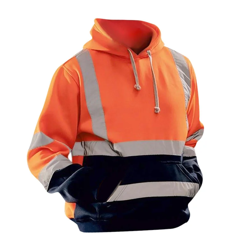 Maxbell Safety High Visibility Mens Hoodie Sweatshirt Tops Sports Roadside Emergency orange S Hoodie with Pastel Soft Subtle Maxbell Safety High Visibility Mens Hoodie Sweatshirt Tops Sports Roadside Emergency orange S Hoodie with Pastel Soft Subtle