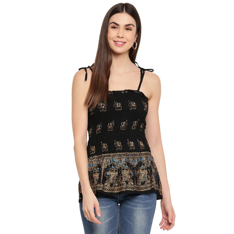 Aawari Rayon Strap Crop Top For Girls and Women AM0074-006-AM074-006 Front Pockets Side Pockets Patch Pockets Aawari Rayon Strap Crop Top For Girls and Women AM0074-006-AM074-006 Front Pockets Side Pockets Patch Pockets