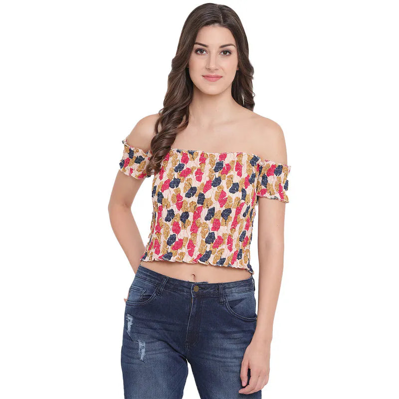 Aawari Cotton Printed Crop Top For Girls and Women AM081-002-AM081-002 Denim Fabric Leather Fabric Suede Fabric Aawari Cotton Printed Crop Top For Girls and Women AM081-002-AM081-002 Denim Fabric Leather Fabric Suede Fabric