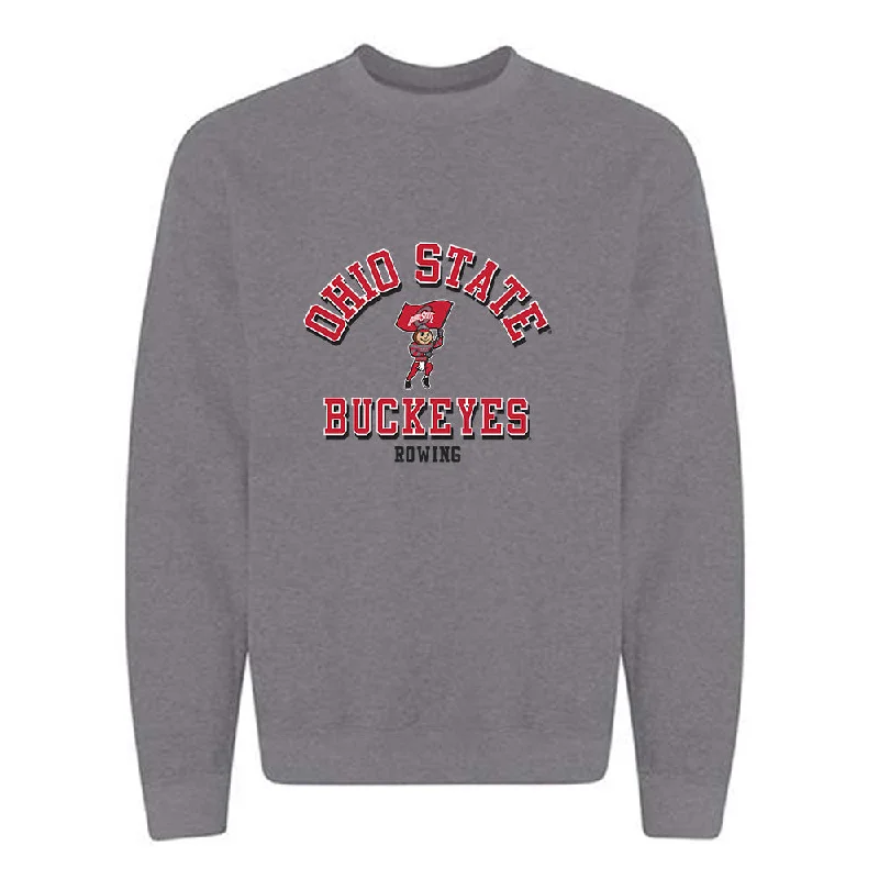 Ohio State - NCAA Women's Rowing : Rebecca Fullerman - Classic Shersey Crewneck Sweatshirt Hoodie with Front Slit Layering Stylish Ohio State - NCAA Women's Rowing : Rebecca Fullerman - Classic Shersey Crewneck Sweatshirt Hoodie with Front Slit Layering Stylish