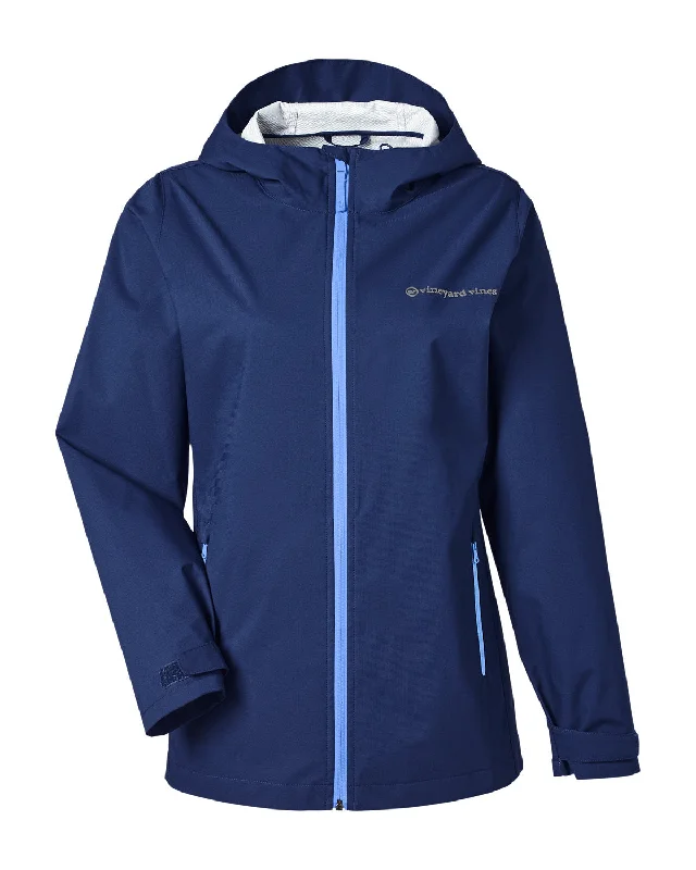 Vineyard Vines - Women's Rain Shell Jacket Lace Jacket Ribbed Jacket Sequined Jacket
