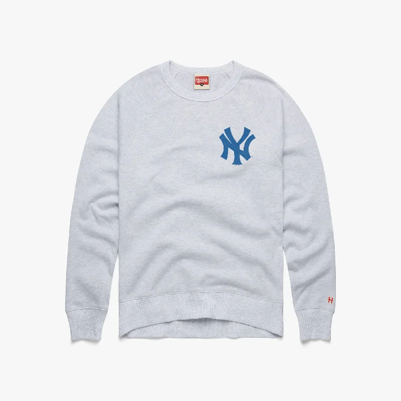 New York Yankees Jersey Logo Crewneck Fashion Jersey Blouse