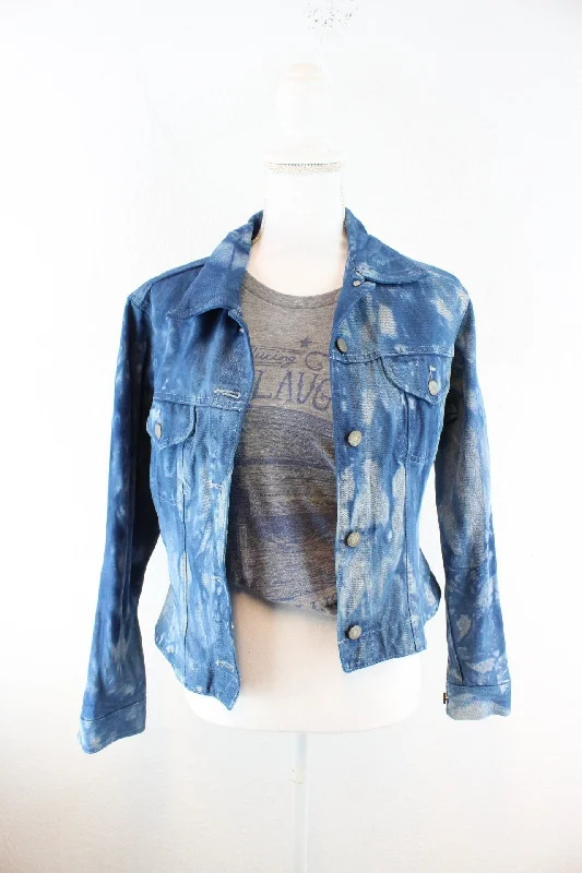 Vintage Gap Batik Denim Jeans Jacket (S) Quilted Jacket Puffer Jacket Insulated Jacket Vintage Gap Batik Denim Jeans Jacket (S) Quilted Jacket Puffer Jacket Insulated Jacket