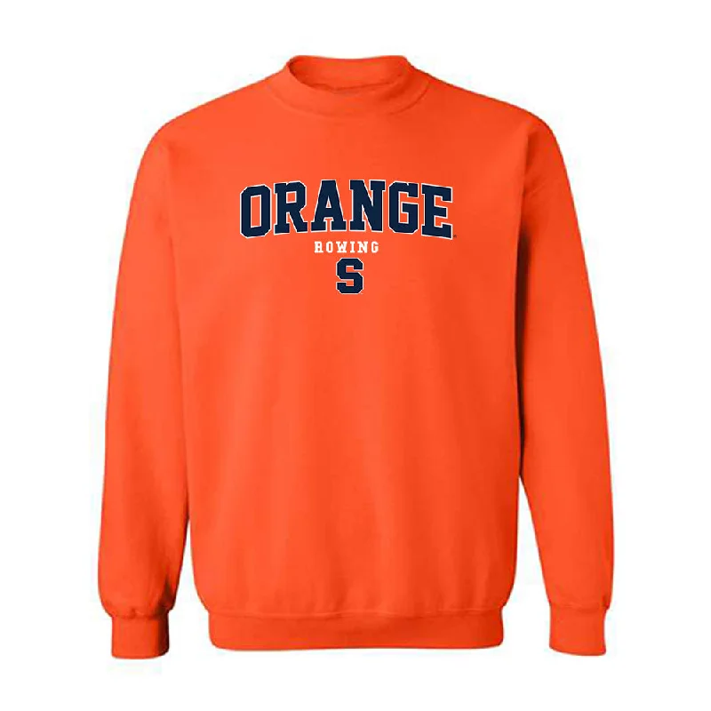 Syracuse - NCAA Women's Rowing : Acorn Cassidy - Classic Shersey Crewneck Sweatshirt Hoodie with Hidden Zipper Minimalist Clean Syracuse - NCAA Women's Rowing : Acorn Cassidy - Classic Shersey Crewneck Sweatshirt Hoodie with Hidden Zipper Minimalist Clean