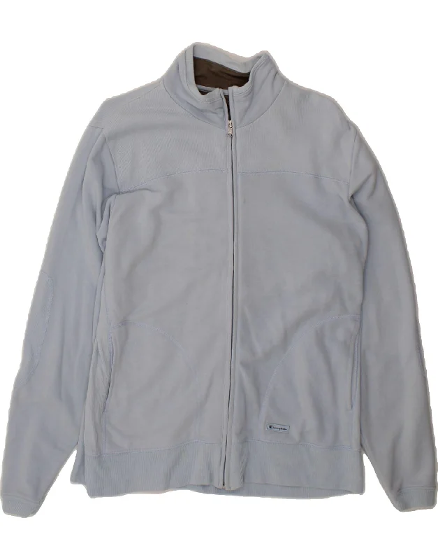 CHAMPION Womens Tracksuit Top Jacket UK 18 XL Blue Cotton Nylon Fabric Polyester Fabric Spandex Fabric CHAMPION Womens Tracksuit Top Jacket UK 18 XL Blue Cotton Nylon Fabric Polyester Fabric Spandex Fabric