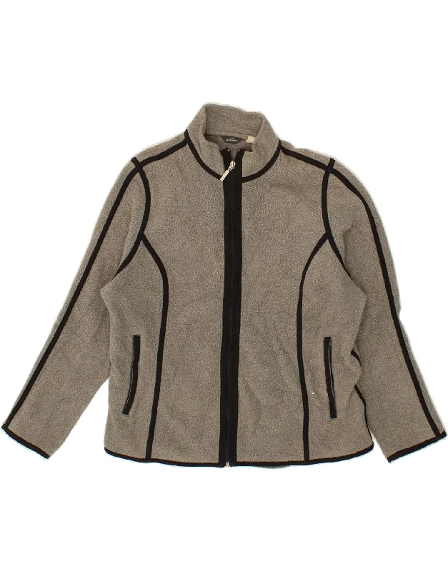 EDDIE BAUER Womens Fleece Jacket UK 18 XL Grey Polyester Satin Jacket Silk Jacket Chiffon Jacket EDDIE BAUER Womens Fleece Jacket UK 18 XL Grey Polyester Satin Jacket Silk Jacket Chiffon Jacket