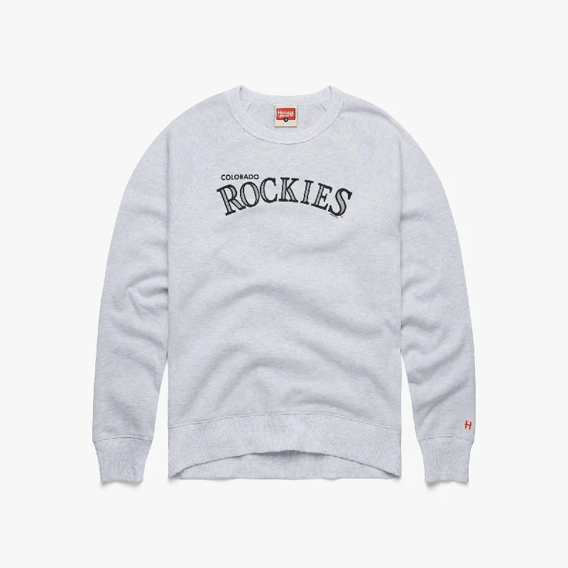 Colorado Rockies Jersey Logo Crewneck Animal Print Jersey Tee