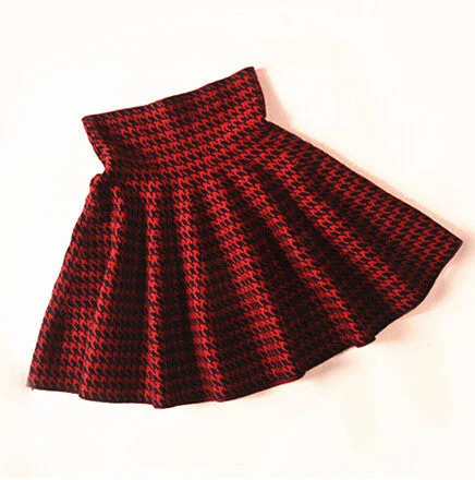 Houndstooth red
