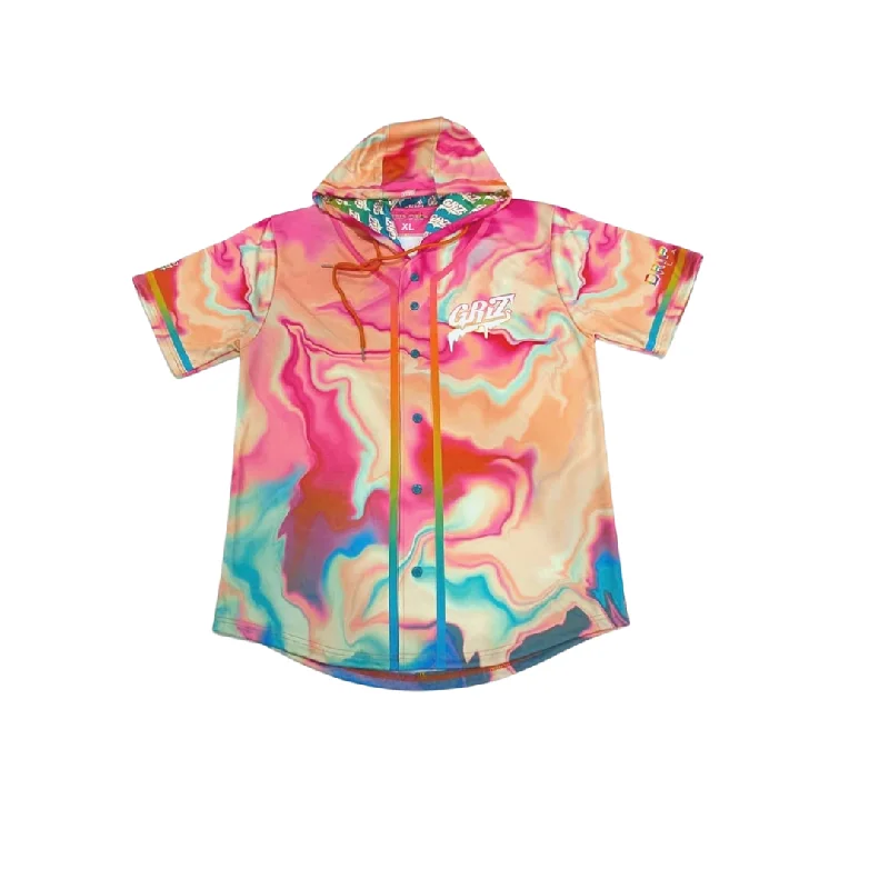 Griz Jersey with Drip Hood Silk Jersey Blouse