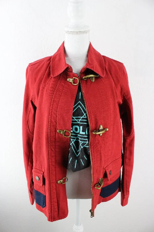 Vintage Ralph Lauren Red Denim Jeans Jacket (M) Wool Jacket Cashmere Jacket Tweed Jacket Vintage Ralph Lauren Red Denim Jeans Jacket (M) Wool Jacket Cashmere Jacket Tweed Jacket