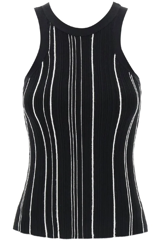 Toteme Women's Ribbed Knit Tank Top With Spaghetti relaxed fit tank