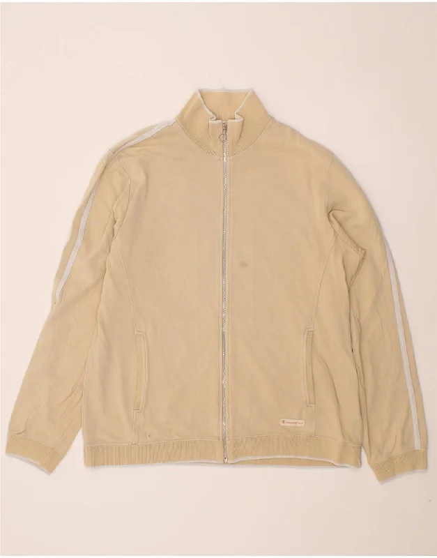 CHAMPION Womens Tracksuit Top Jacket UK 18 XL Beige Cotton Hoodie Zip-Up Jacket Button-Up Jacket CHAMPION Womens Tracksuit Top Jacket UK 18 XL Beige Cotton Hoodie Zip-Up Jacket Button-Up Jacket