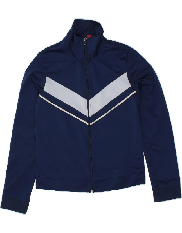 MOSSIMO Womens Tracksuit Top Jacket UK 14 Large Navy Blue Colourblock Bomber Jacket Anorak Windbreaker MOSSIMO Womens Tracksuit Top Jacket UK 14 Large Navy Blue Colourblock Bomber Jacket Anorak Windbreaker