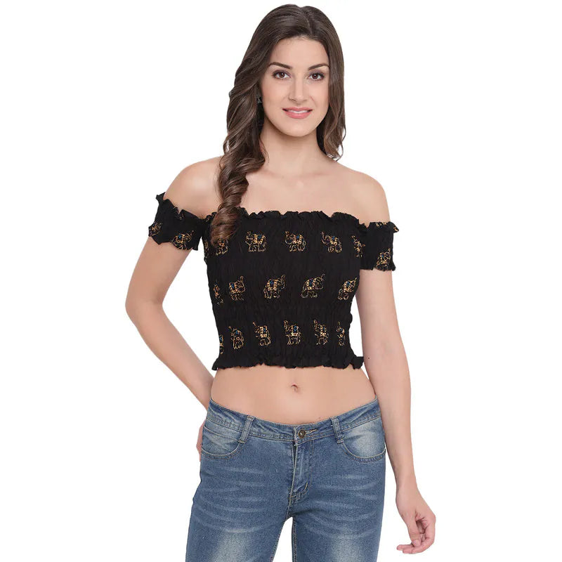 Aawari Rayon Crop Top For Girls and Women AM079-006-AM079-006 Welt Pockets Slit Pockets Flap Pockets Aawari Rayon Crop Top For Girls and Women AM079-006-AM079-006 Welt Pockets Slit Pockets Flap Pockets