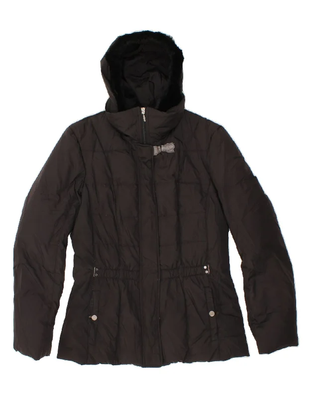 GEOX RESPIRA Womens Hooded Padded Jacket UK 14 Medium Black Polyester Mesh Jacket Canvas Jacket Denim Jacket GEOX RESPIRA Womens Hooded Padded Jacket UK 14 Medium Black Polyester Mesh Jacket Canvas Jacket Denim Jacket