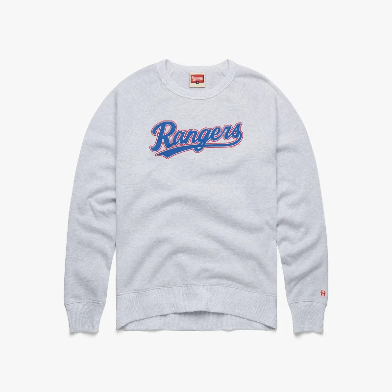 Texas Rangers Jersey Logo Crewneck Scoop Neck Jersey Top