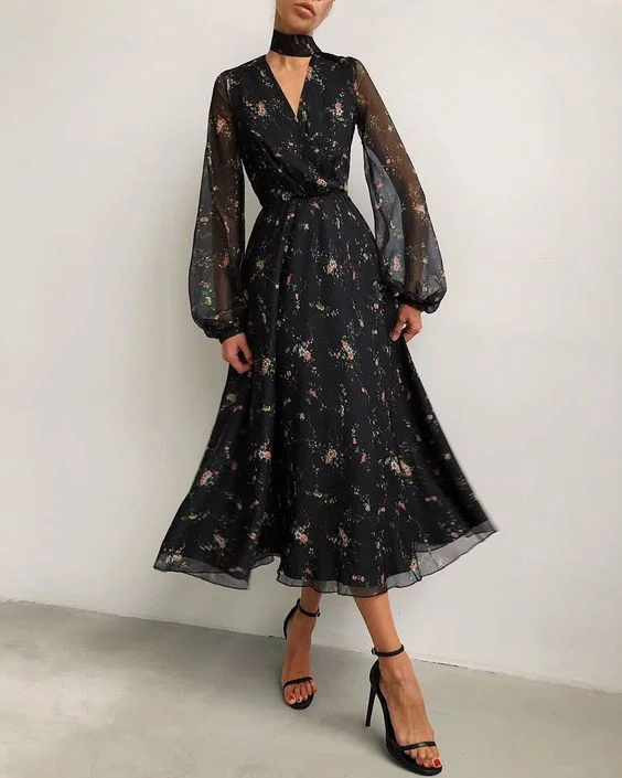 long sleeves evening dress, prom dress   cg19603