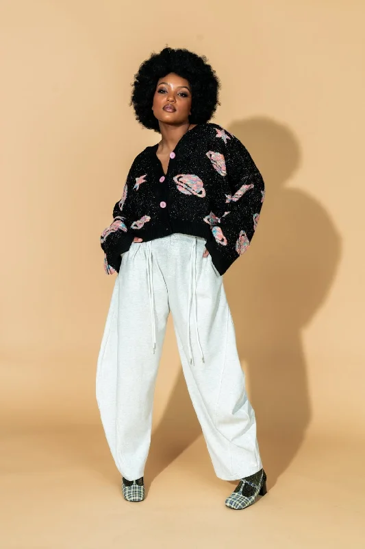 Baddie Barrel Sweatpant Trousers Trousers Palazzo Wide Leg