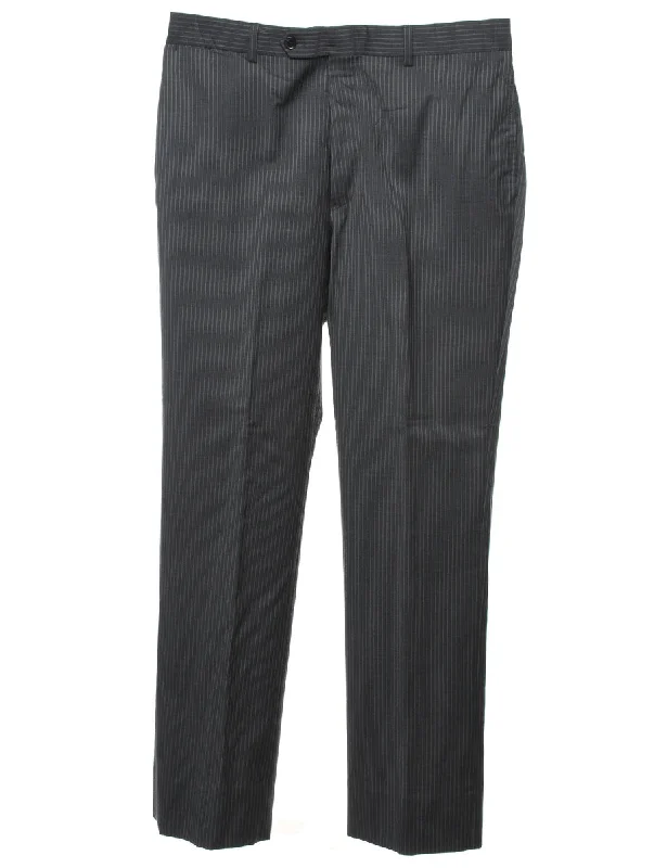 Tommy Hilfiger Pinstriped Suit Trousers - W33 L32 Trousers Versatile Stylish