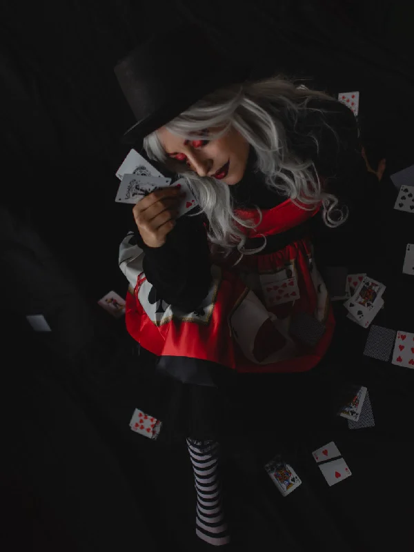 Red 1950s Strap Poker Costume Dress