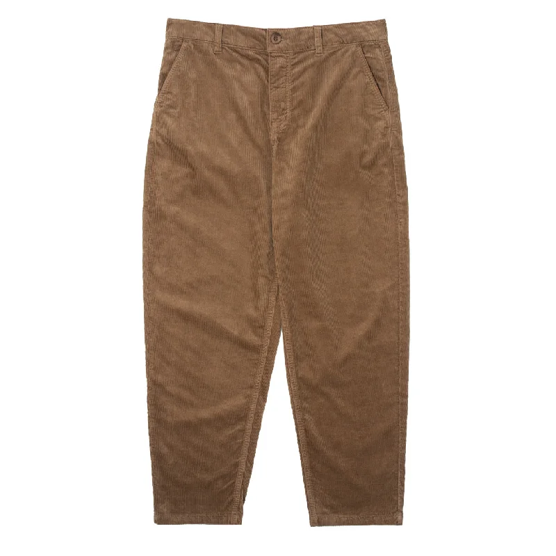 Sunspel Womens Corduroy Trousers Dark Camel Trousers Velvet Soft