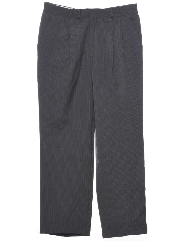 Striped Pattern Trousers - W31 L29 Trousers chic fashionable