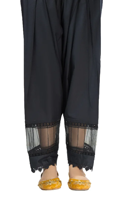 Dyed Cambric Trouser Trousers Leather Faux