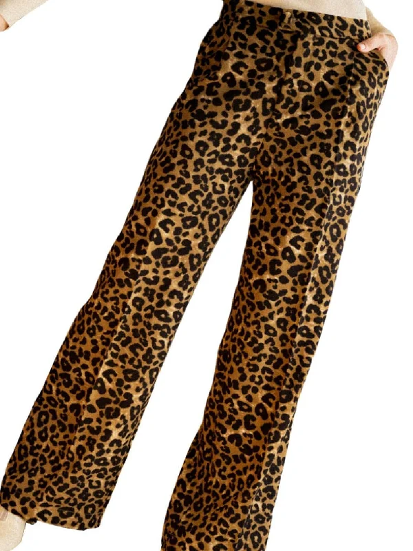 Animal Print Wide Leg Trousers Trousers Bestseller Popular