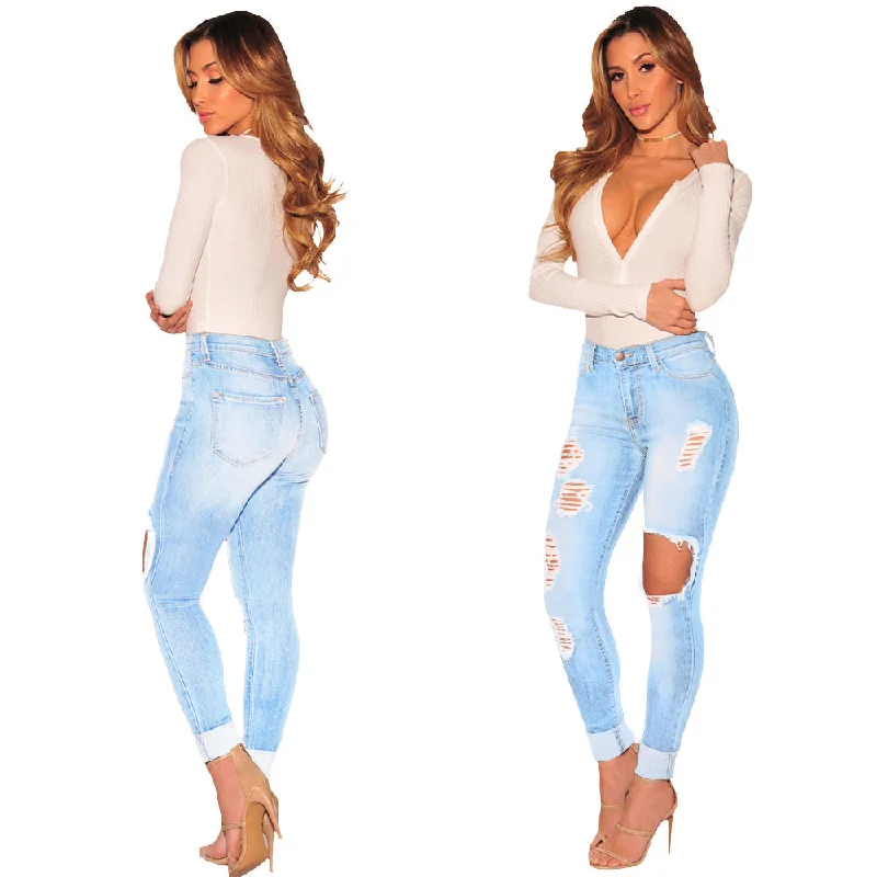 AIPA 2022 New Arrival Fashion Ladies Trousers Plus Size Skinny Denim Pant Women's Ripped Jeans Butt Lift Jeans Trousers Party Sparkling AIPA 2022 New Arrival Fashion Ladies Trousers Plus Size Skinny Denim Pant Women's Ripped Jeans Butt Lift Jeans Trousers Party Sparkling