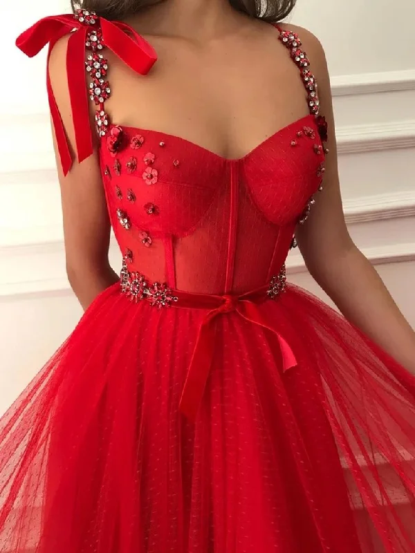 Elegant Red Beaded Floral Long Prom Dresses, Red Floral Long Formal Evening Dresses cg19315 Elegant Red Beaded Floral Long Prom Dresses, Red Floral Long Formal Evening Dresses cg19315