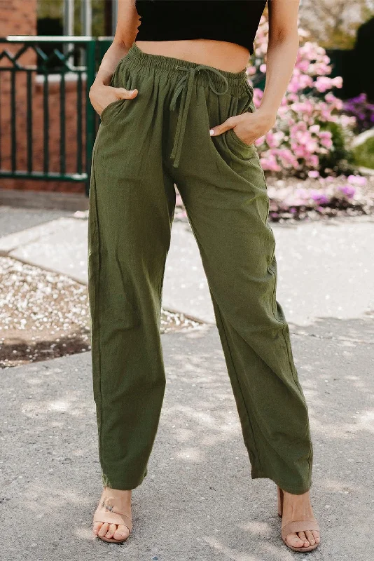 Flowy Linen Trousers for Women Trousers Winter Warm