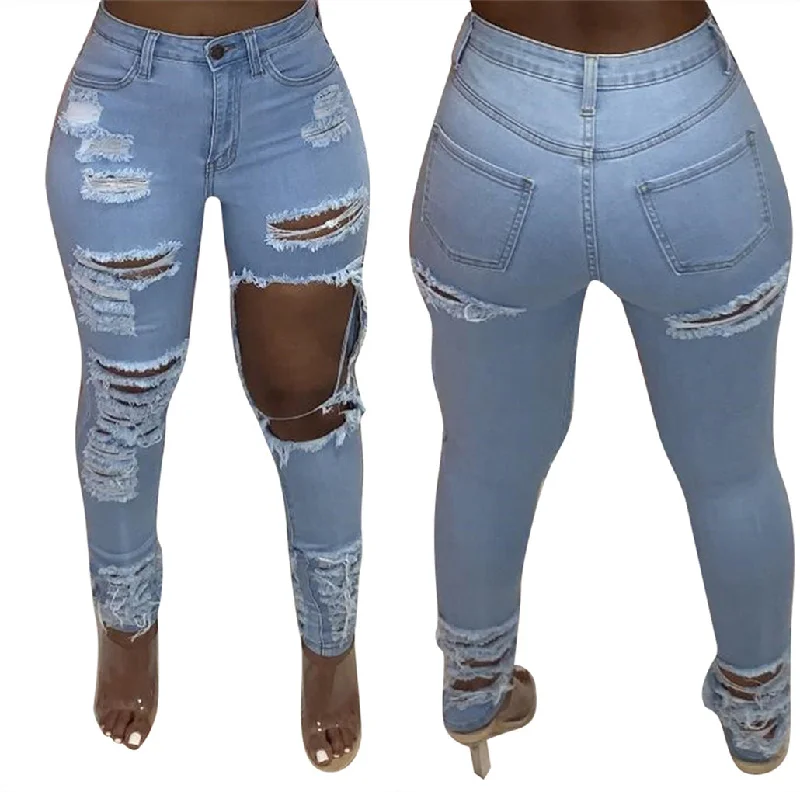 OR-LS6423 Fashion personality ripped denim jeans stretch size jeans women plus size jeans trousers for women Trousers Chinos Classic OR-LS6423 Fashion personality ripped denim jeans stretch size jeans women plus size jeans trousers for women Trousers Chinos Classic