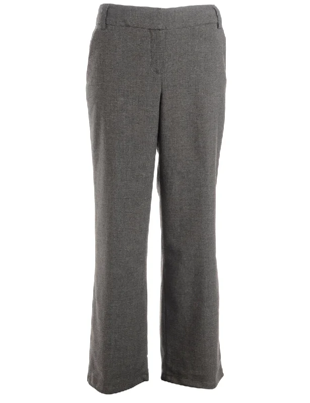 Reworked Cropped Dana Tapered Trousers - W34 Trousers Striped Patterned